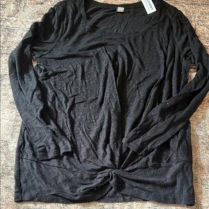 Old Navy Maternity Black Long Sleeve Top Size Medium NWT